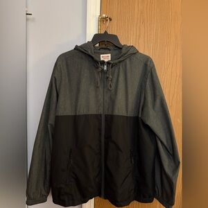 Mossimo Men's Charcoal and Black Windbreaker
